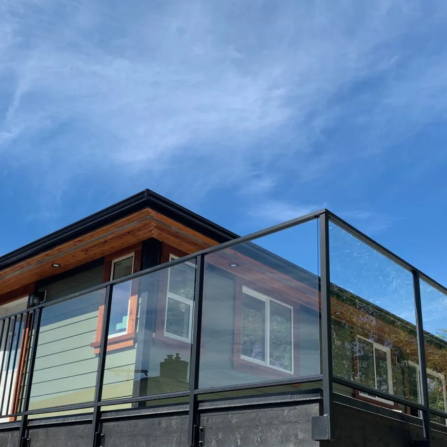 Exterior Framed Glass Railing