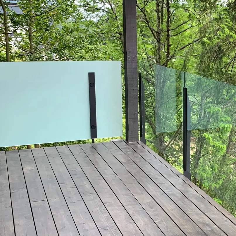 Facia Mounted Glass Railing