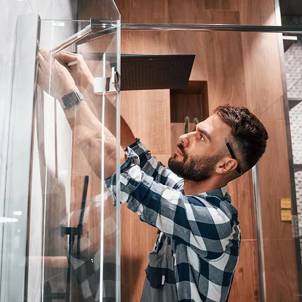 glass shower door installation